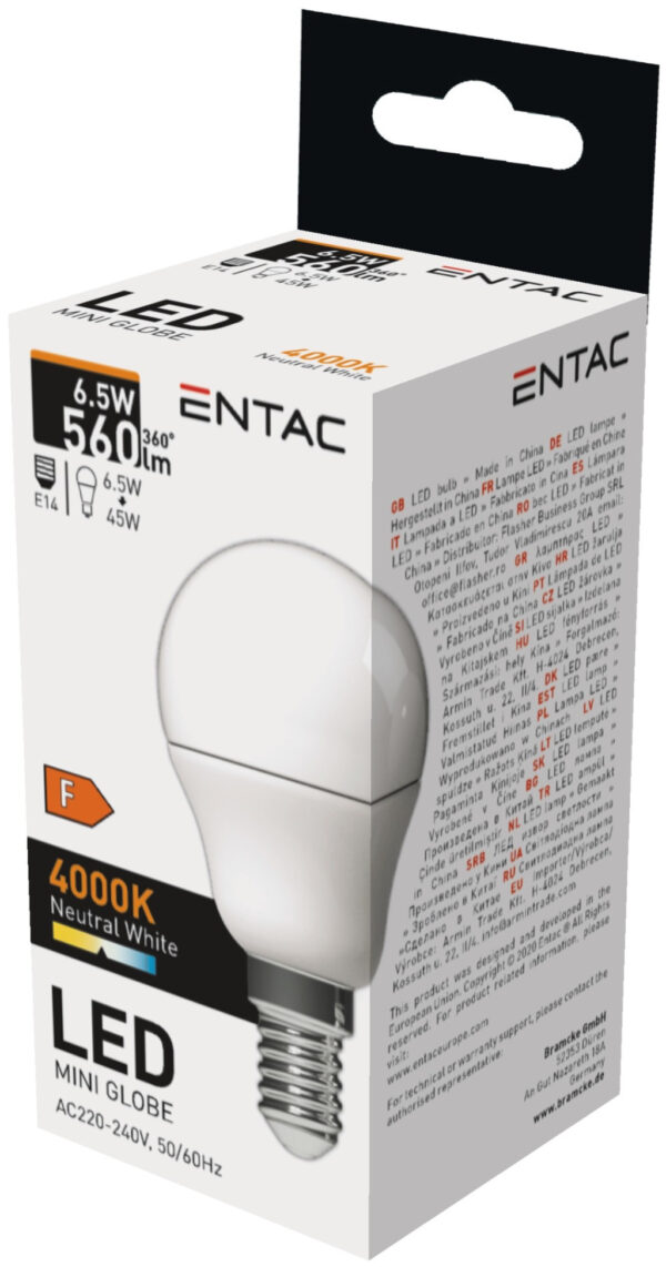 Entac LED Mini Globe E14 6