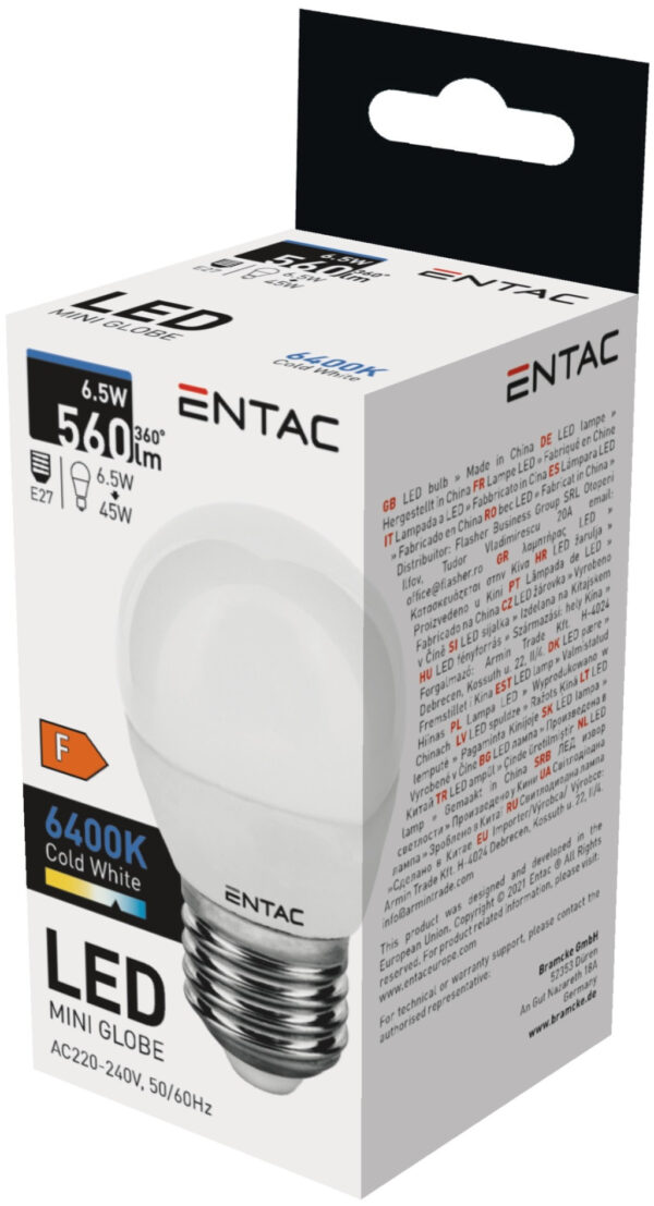 Entac LED Mini Globe E27 6