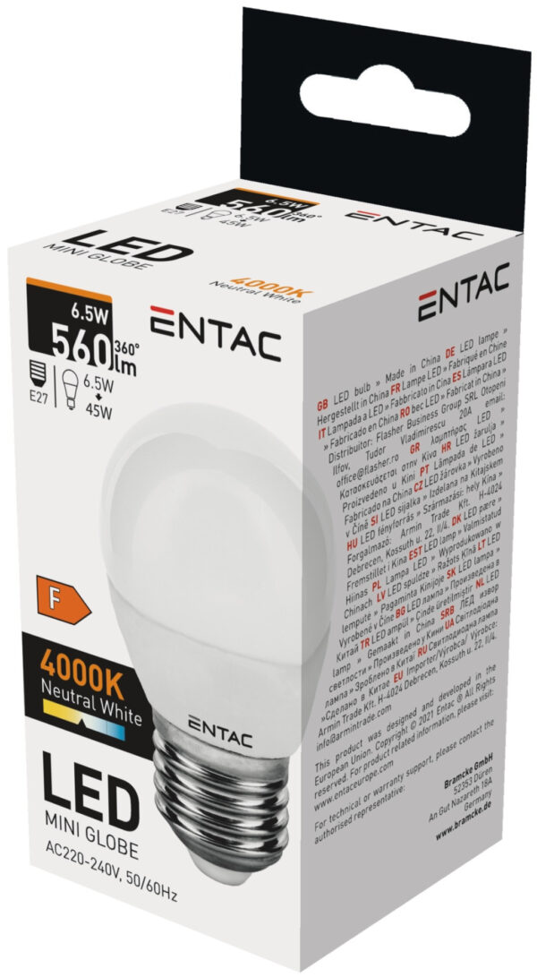 Entac LED Mini Globe E27 6