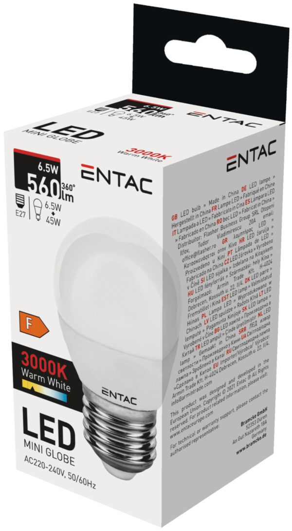 Entac LED Mini Globe E27 6