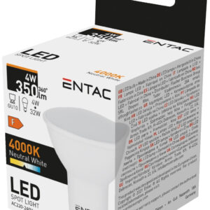 Entac LED Spot Wide Angle GU10 4W NW 4000K