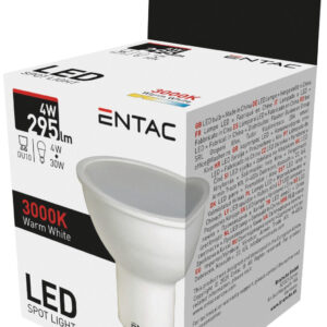 Entac LED Spot Wide Angle GU10 4W WW 3000K