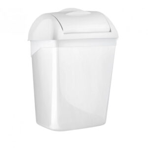 Mar plast falra is szerelhető fehér szemetes