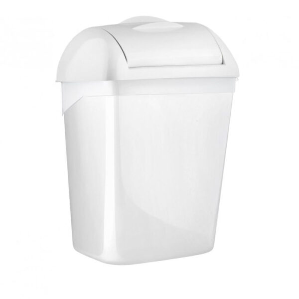Mar plast falra is szerelhető fehér szemetes