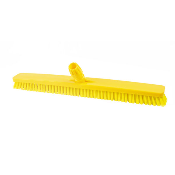 Igeax élelmiszeripari padlósúrolókefe rövid sörte 60cm széles sárga