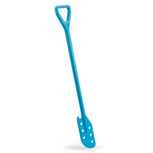 Igeax élelmiszeripari keverőlapát / kaparó perforált 130 mm x 1200 mm kék