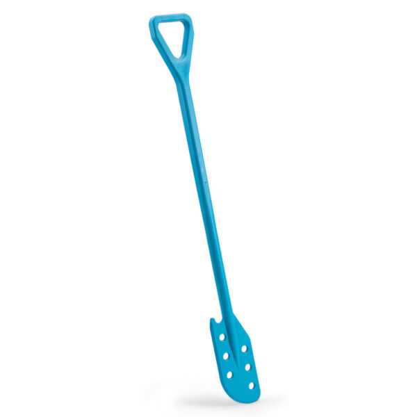 Igeax élelmiszeripari keverőlapát / kaparó perforált 130 mm x 1200 mm kék