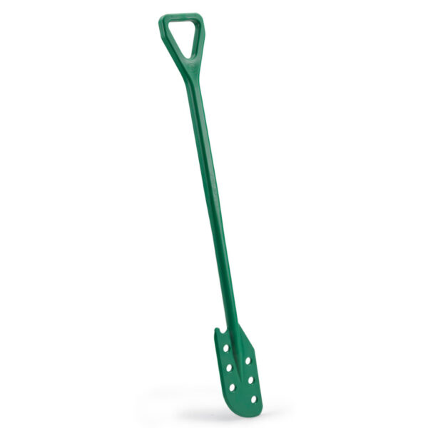 Igeax élelmiszeripari keverőlapát / kaparó perforált 130 mm x 1200 mm zöld
