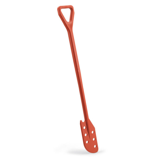 Igeax élelmiszeripari keverőlapát / kaparó perforált 130 mm x 1200 mm piros