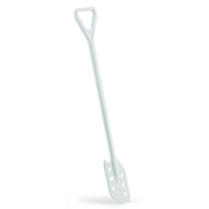 Igeax élelmiszeripari keverőlapát / kaparó perforált 130 mm x 1200 mm fehér