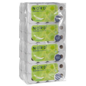 NORD Profi line Essentials kistekercses toalettpapír 2 rétegű fehér 8x 8 tekercs (1 zsák)