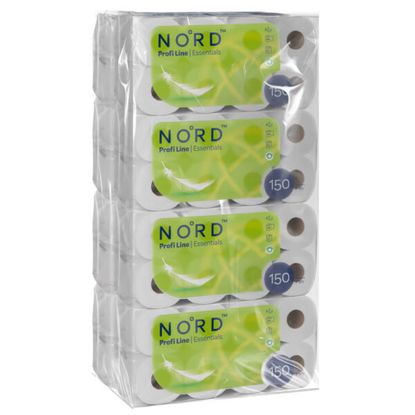 NORD Profi line Essentials kistekercses toalettpapír 2 rétegű fehér 8x 8 tekercs (1 zsák)