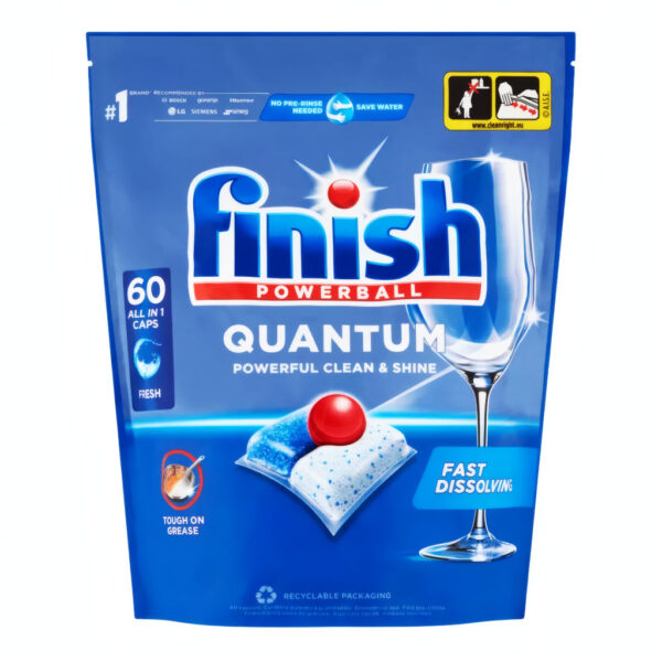 Finish Quantum All In One mosogatógép kapszula regular 60db-os