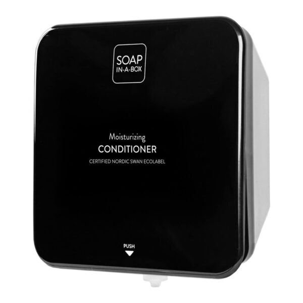 Soap-In-A-Box fényes fekete hajkondicionáló adagoló