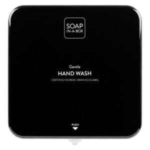 Soap-In-A-Box fényes fekete szappan adagoló