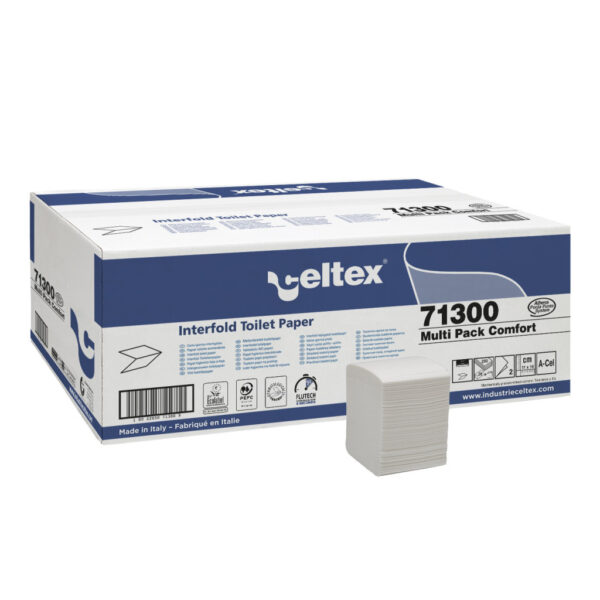 Celtex Multi Pack hajtogatott toalettpapír cellulóz 2 réteg