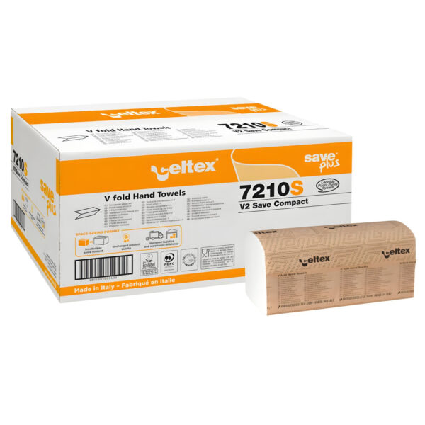 Celtex Save Plus Compact V hajtogatott kéztörlő recy