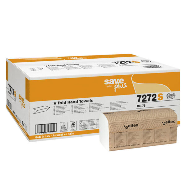 Celtex Save Plus V hajtogatott kéztörlő recy