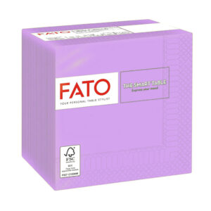 Fato Szalvéta 24x24cm lila 2 rétegű 100 lap/csomag