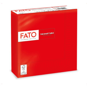 Fato Szalvéta 33x33cm piros 2 rétegű 50 lap/csomag