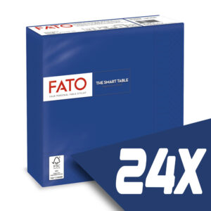 Fato Szalvéta 33x33cm sötétkék 2 rétegű 50 lap/csomag (24 csomag)