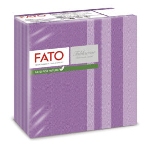 Fato Airlaid szalvéta 40x40cm Tweed Melanzana 50 lapos