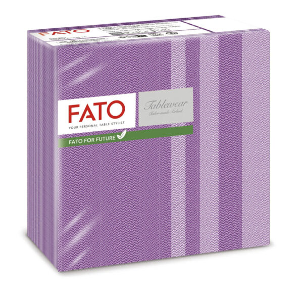 Fato Airlaid szalvéta 40x40cm Tweed Melanzana 50 lapos