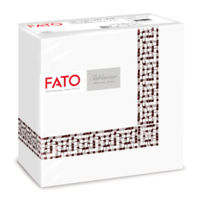 Fato Airlaid szalvéta 40x40cm Mykonos kakaó 50 lapos