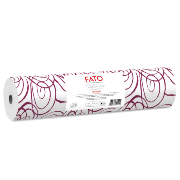 Fato Airlaid asztali futó 04x24m Magie bordeaux (bordó)