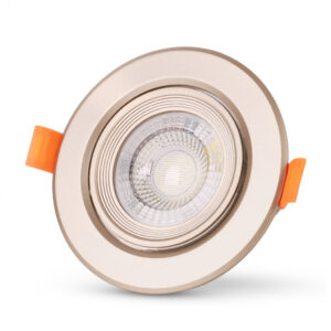 Avide LED Beépíthető Spot 38° Kerek Szatén 7W CW 6400K