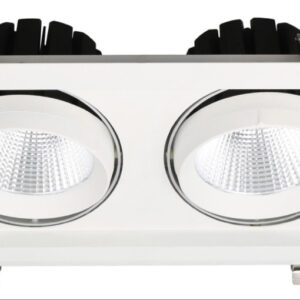 Avide LED Downlight Sein Négyzetes 2x30W IP20 5600lm 20° WW 3000K