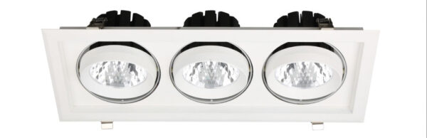 Avide LED Downlight Sein Négyzetes 3x30W IP20 8400lm 36° NW 4000K