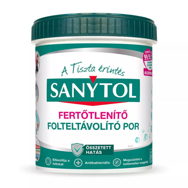Sanytol Fertőtlenítő Folteltávolító por 450g