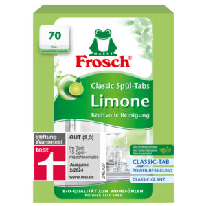 Frosch mosogatógép tabletta zöldcitrom 70db