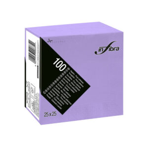 Infibra Szalvéta 25x25cm lila 2 réteg 100 lap/csomag