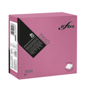 Infibra Szalvéta 38x38cm Fuxia 2 réteg 40 lap/csomag