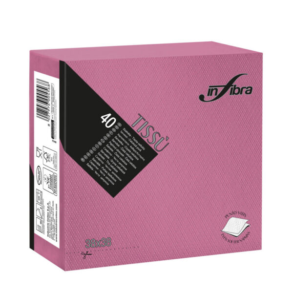 Infibra Szalvéta 38x38cm Fuxia 2 réteg 40 lap/csomag