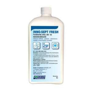 Inno-Sept Fresh kéz- és felületfertőtlenítő oldat szögletes flakonban 1L (EU Konform adagolóhoz is)