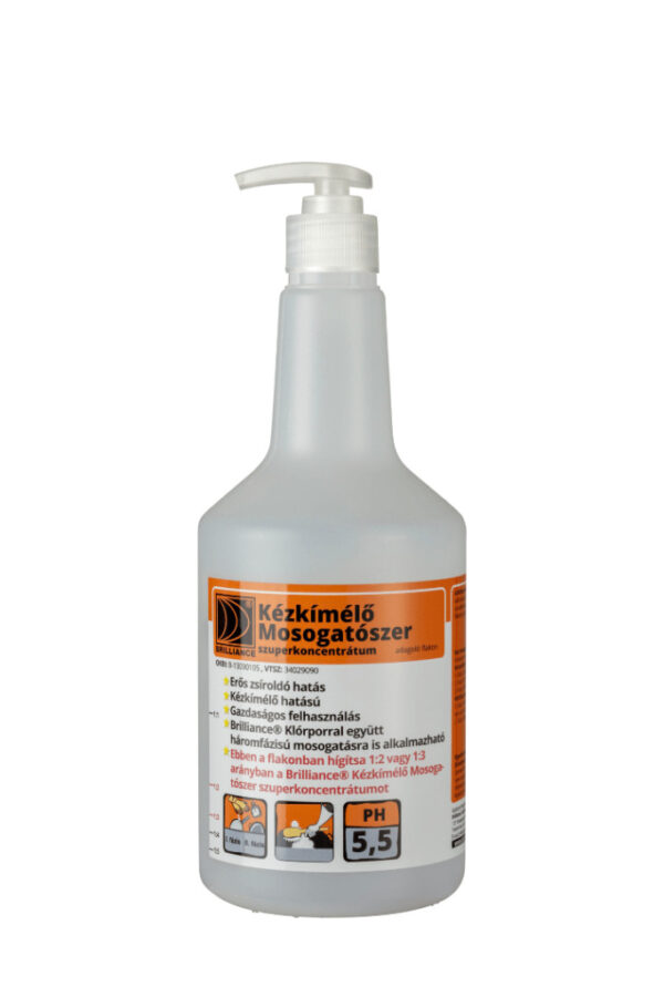 Kézkímélő mosogatószer szuperkoncentrátum adagoló flakon pumpával 750ml (üres)