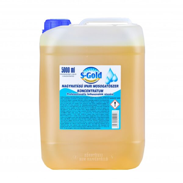 S-GOLD Professional ipari mosogatószer koncentrátum 5 Liter