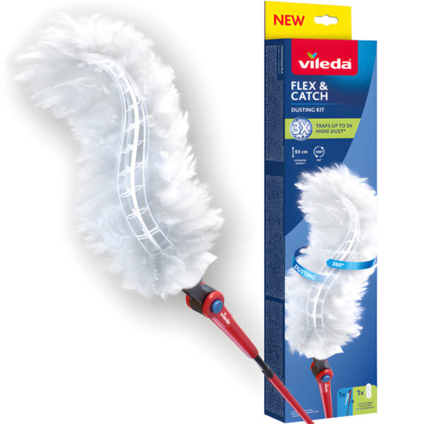 Vileda Flex & Catch hosszú nyelű portörlő