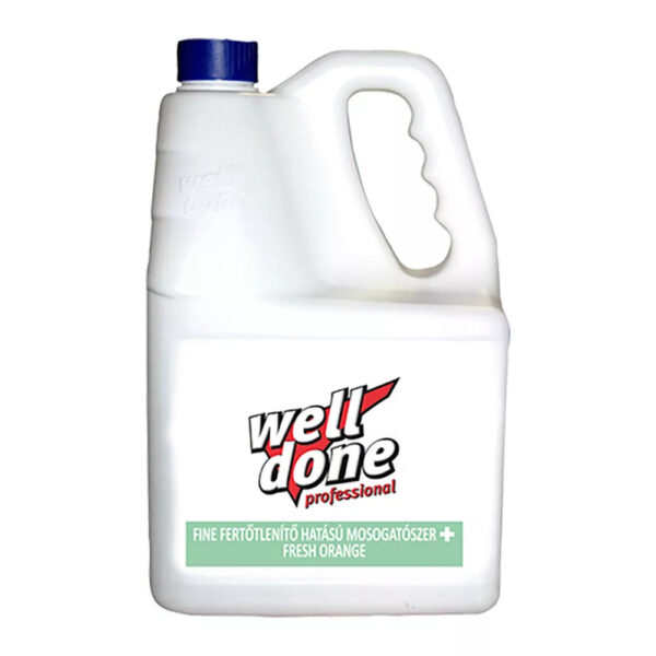 Well Done fertőtlenítő mosogatószer – Fresh Orange illattal