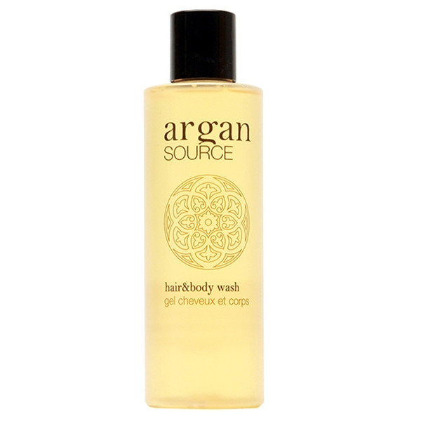 Argan 200 ml Sampon és tusfürdő fekete kupakkal - hotel bekészítés