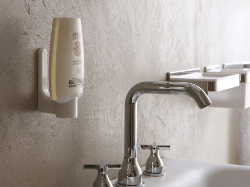 Fehér tartó 500 ml-es flakonhoz