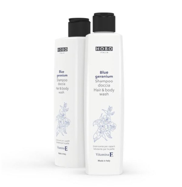 Hobo Sampon és tusfürdő - Blue Geranium illat